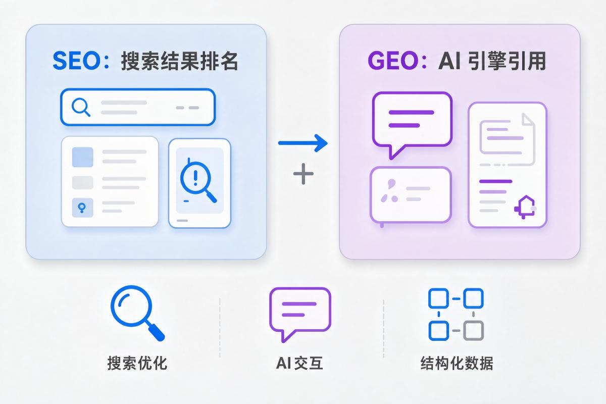 GEO 与 SEO 的相同点、区别和优势