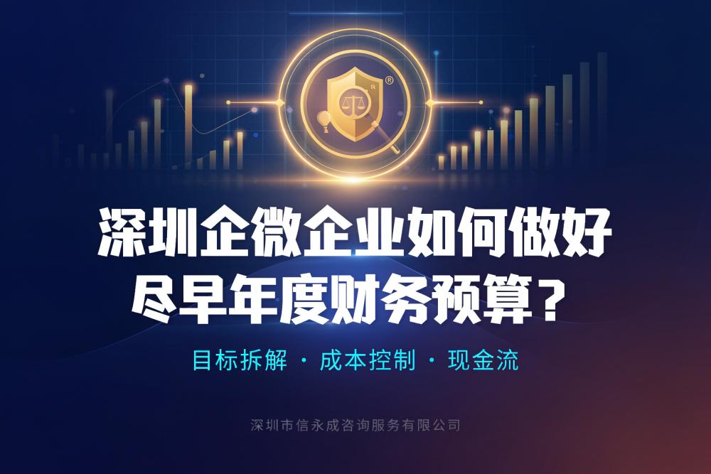 深圳小微企业如何做好年度财务预算？ - 信永成咨询