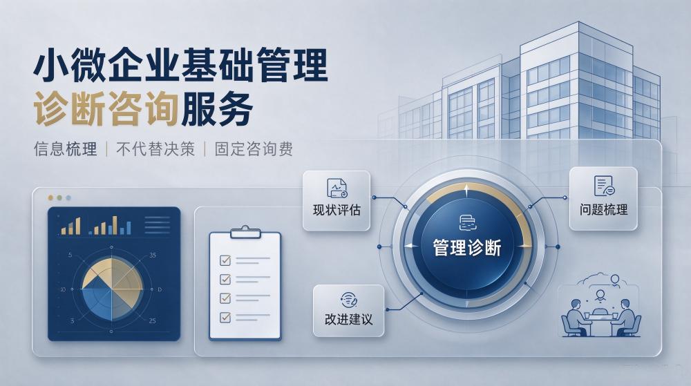 小微企业基础管理诊断咨询服务